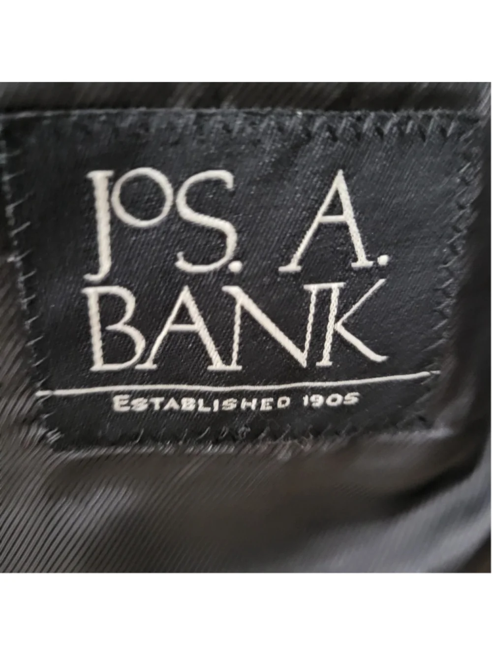 JoS A Bank Men Black Spring Weight 2-Button Center-Vent 100% Linen Jacket 38L